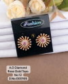 AD Diamond Silver And Rose Gold Tops Earrings Catalog
